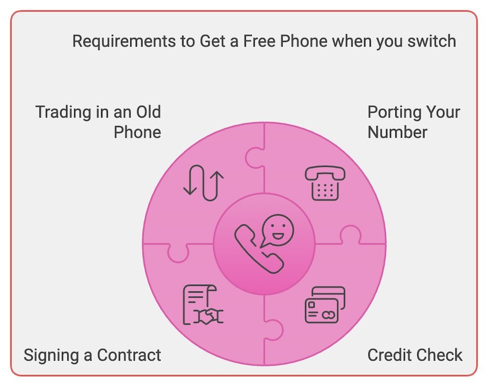 Requirements for Free Phone when you switch