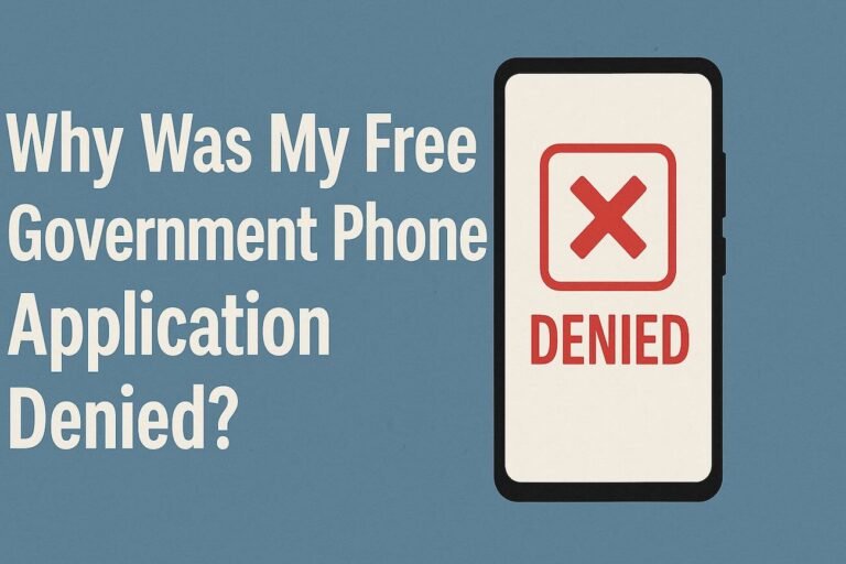 Why Was My Free Government Phone Application Denied?